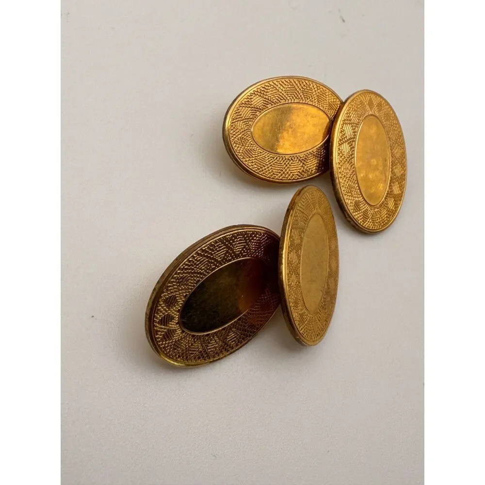Antique Cufflinks - No Monogram - 1900s Yellow Gold